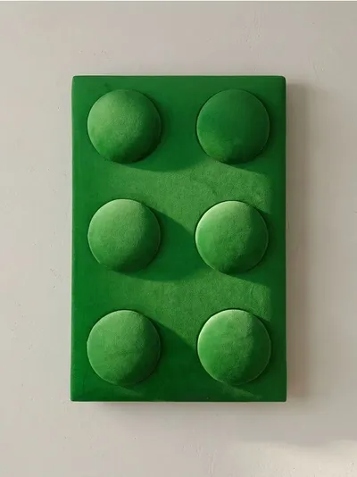 Baršunasti tapacirani panel u obliku kocke