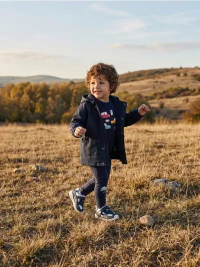 Proljetna/jesenska Jakna sa Kapuljačom i Flis Podstavom