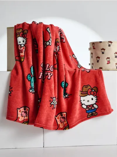 Ćebe sa motivom kauboja Hello Kitty