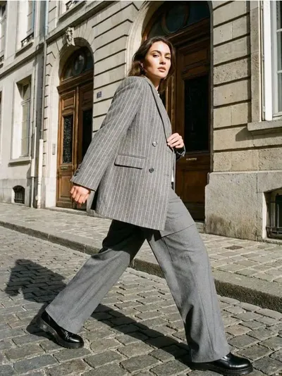 Wide leg hlače