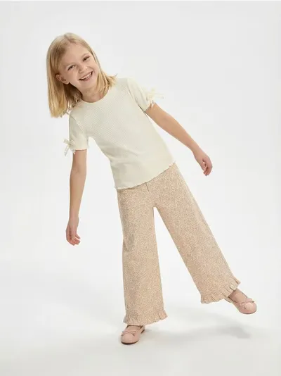 Wide leg farmerke
