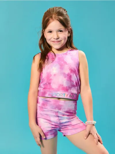 Biciklističke šorceve sa tie-dye uzorkom Active