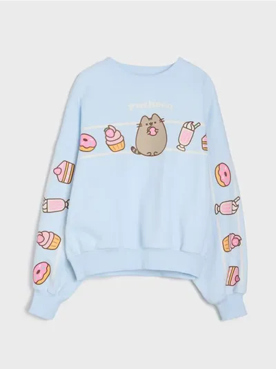Dukserica s okruglim izrezom i printom Pusheen the Cat