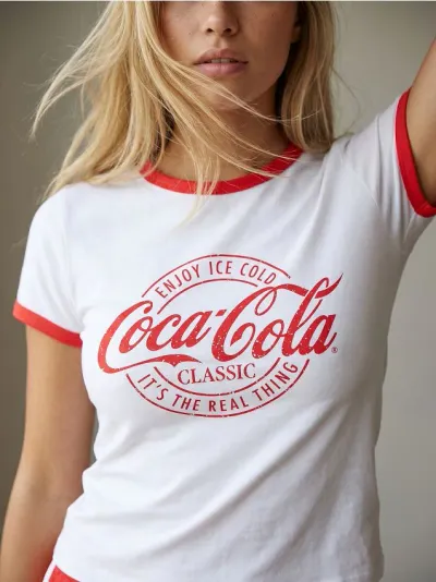 Dvodijelna pamučna pidžama Coca-Cola