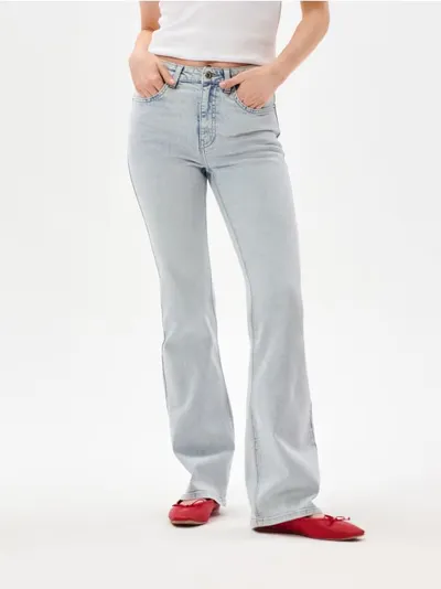 Flare mid waist farmerke