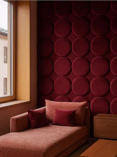 Tapacirani panel sa baršunastim završetkom