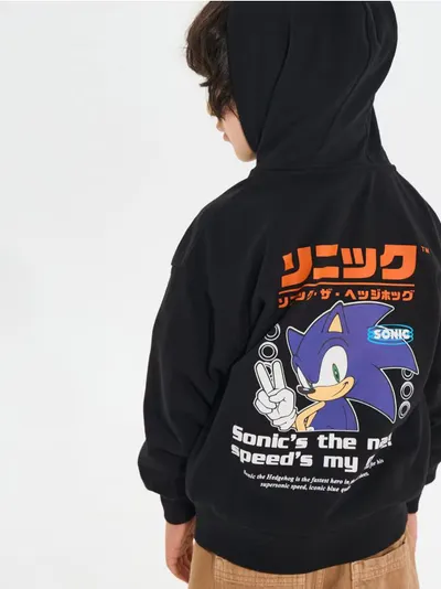 Dukserica na patent sa kapuljačom Sonic the Hedgehog