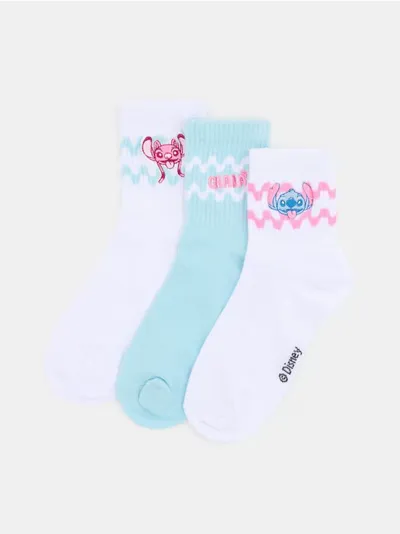 Rebraste čarape 3 pack Stitch