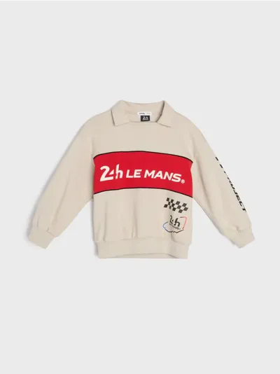 Polo dukserica sa natpisom Le Mans