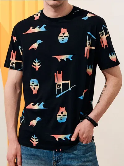 Majica sa dvostranim šljokicama