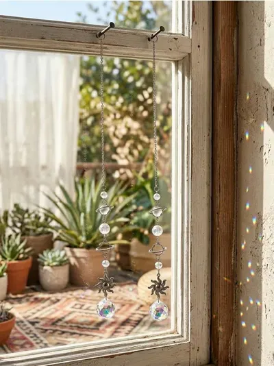 Viseća baštenska dekoracija suncatcher sa kristalima 2 pack