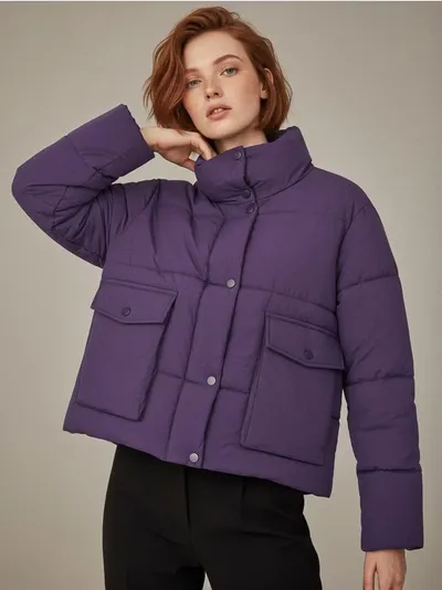 Pikovana puffer jakna