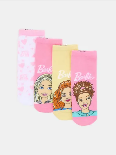 Rebraste čarape 4 pack Barbie