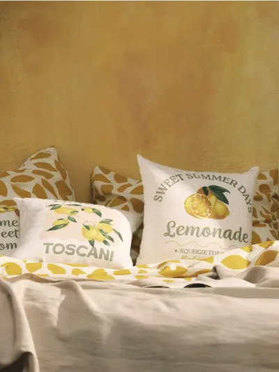 Set pamučnih jastučnica s motivom limuna 2 pack