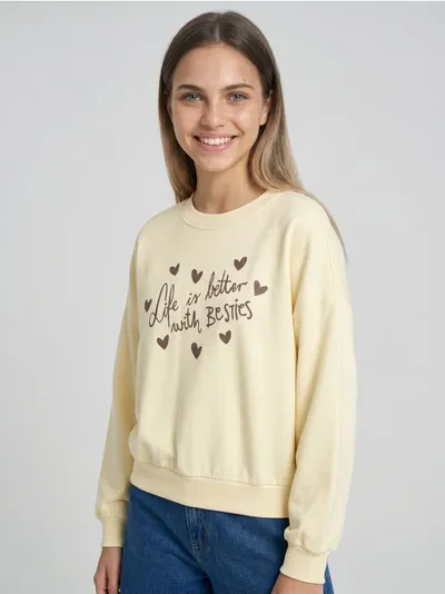 Crewneck dukserica s natpisom