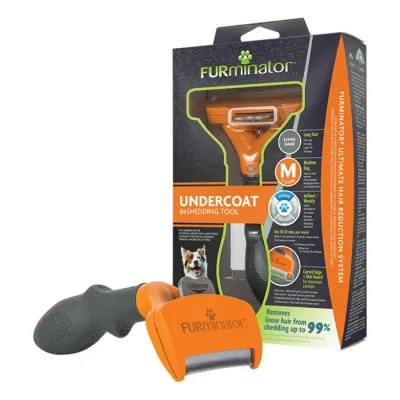 FURminator Alat za Uklanjanje Poddlake za Srednje Pse Duga Dlaka