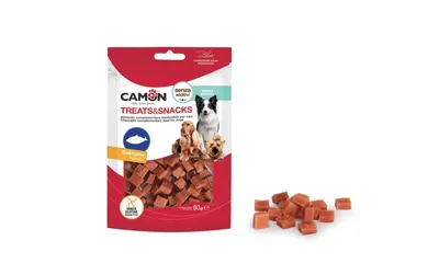AE805 Poslastica za psa, kocke lososa,80 g