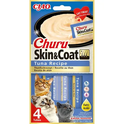 Inaba Churu poslastica Skin & Coat meso tune,14g x 4