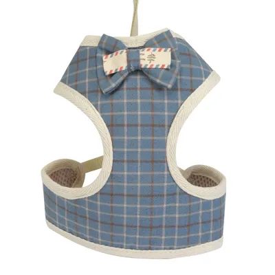 DC0027 Set prsnik i povodac s mašnicom “Scottish blue”
