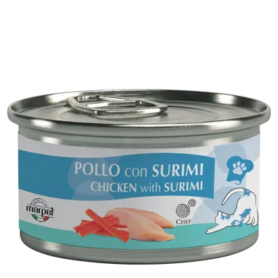 Marpet Chef hrana za odrasle mačke, piletina i surimi, 80 g