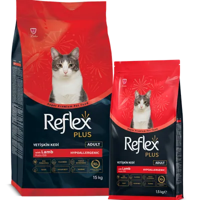 Reflex Plus janjetina hrana za odrasle mačke 1,5 kg
