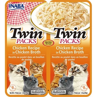 Inaba Ciao Twin recept s piletinom u pilećem temeljcu, 2 x 40 gr