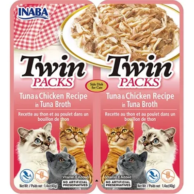 Inaba Twin recept s piletinom i tunom u temeljcu od tune, 2 x 40 gr
