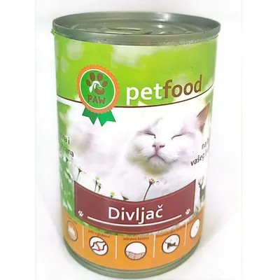Paw konzervirana hrana,divljač 415 g
