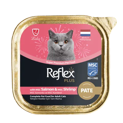 Reflex Plus losos i škampi pašteta za odrasle mačke 85 g
