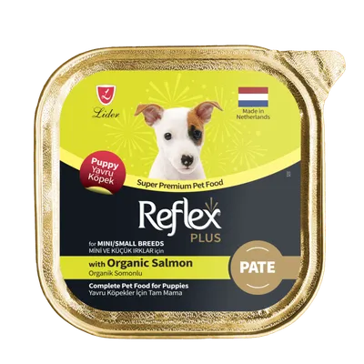 Reflex Plus pašteta organski losos za štence mini i malih rasa 85 g