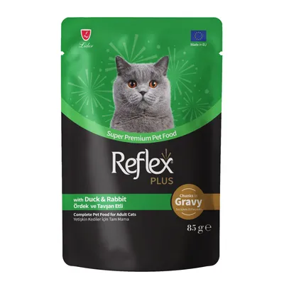 Reflex Plus komadići u umaku patka i kunić hrana za odrasle mačke 85 g