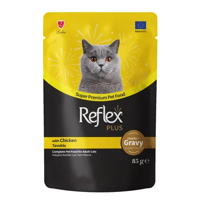 Reflex Plus komadići u umaku piletina hrana za odrasle mačke 85 g