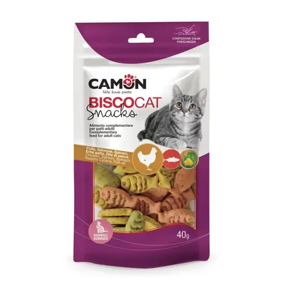 Biscocat – keksići u obliku ribe s piletinom i lososom za mačke