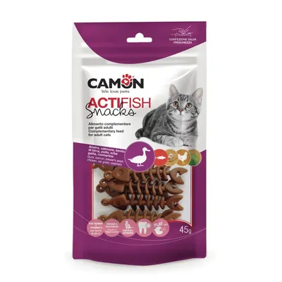 Actifish – mačji zalogaj s patkom, lososom i piletinom 45g