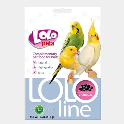 Lololine dopunska hrana za ptice, ugljen, 8 g