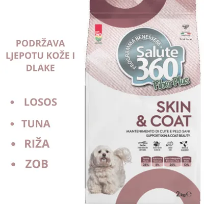Pet360 Salute Fiber plus KOŽA I DLAKA, 2kg