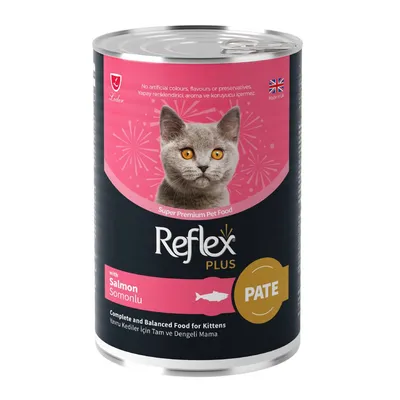 Reflex Plus pate sa lososom za mačiće, 395 g