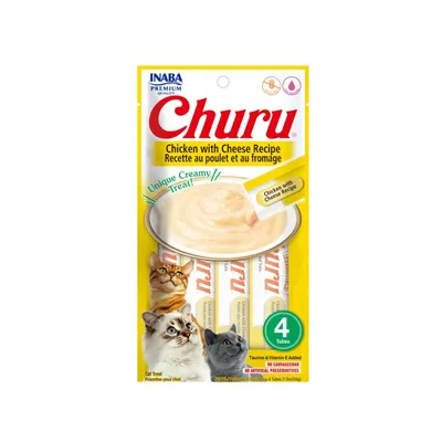 Inaba Churu tečna poslastica od piletine i sira za mačke, 4×14 g