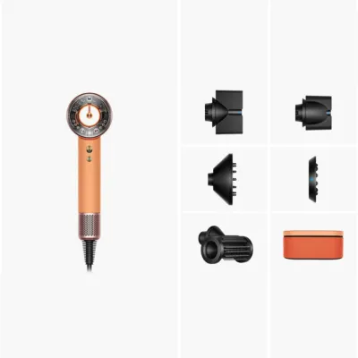 DYSON Fen Supersonic HD16 Ceramic Apricot/Topaz Straight+Wavy