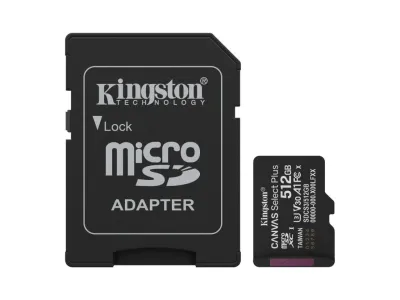 KINGSTON Canvas Select Plus 512GB microSD XC kartica – Class 10, UHS-I, 150MB/s