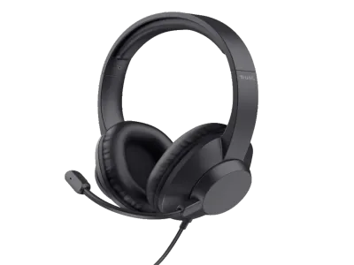 Trust Ayda MAX USB slušalice,over-head, žičane, USB-C,USB-A, stereo, crne