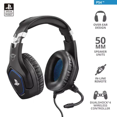 Trust GXT488 PS4 slušalice crne