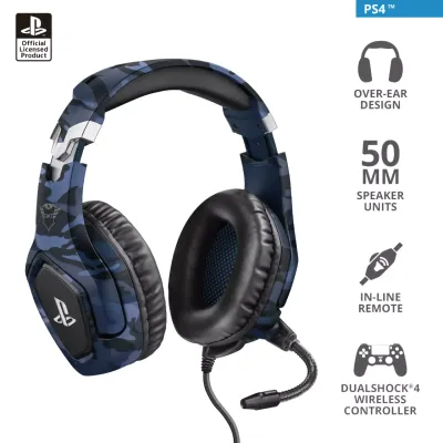 Trust GXT488 PS4 slušalice plave