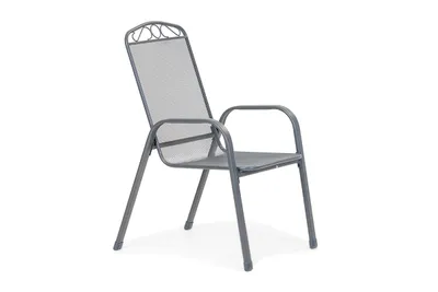 Stolica MELFI sa naslonom za ruku -siva