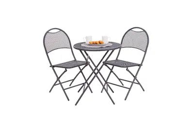 Balkon set 545x455x890mm stolice i sto na sklapanje