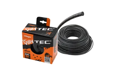 Silk za trimer 2.4mm x 50m - okrugla nit VillyTec, black silent