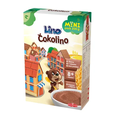 Lino bezmliječna instant kaša čokolino 200g