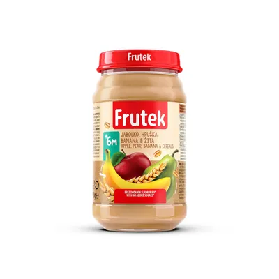 Frutek kašica jabuka, kruška, banana i žit. 190g