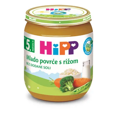 Hipp kašica od Mladog povrća sa integralnim pirinčem 125gr