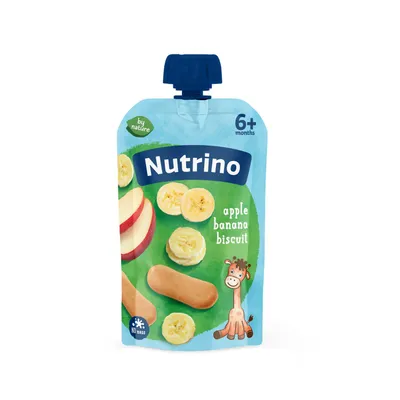 Nutrino pouchers jabuka i banana sa keksom 100g